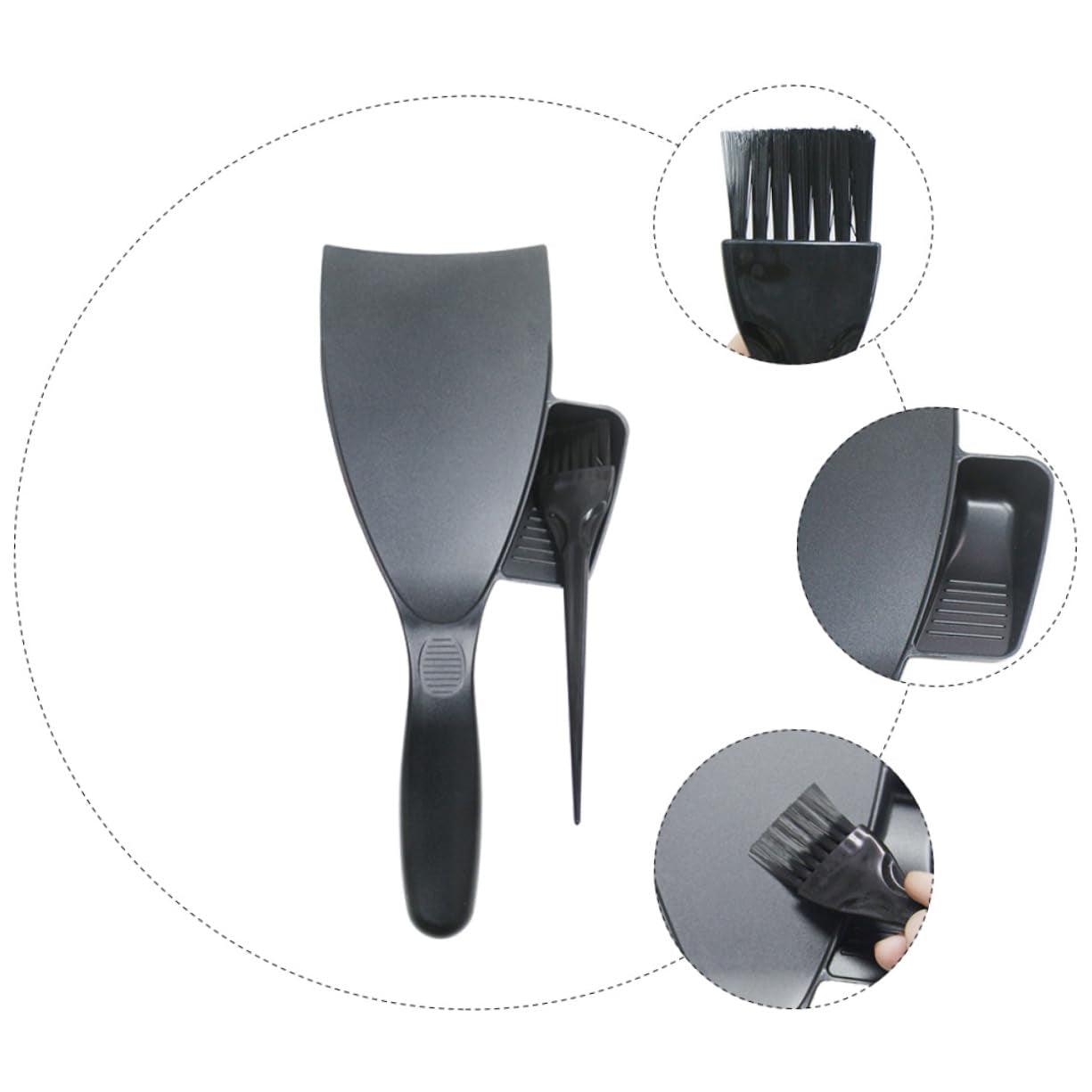 2Sets Hair Tint Kit Multi-Function Hair Coloring Tool for Neat and Easy Dyeing for Salon and Home Use and Practical Brush for Professional Results