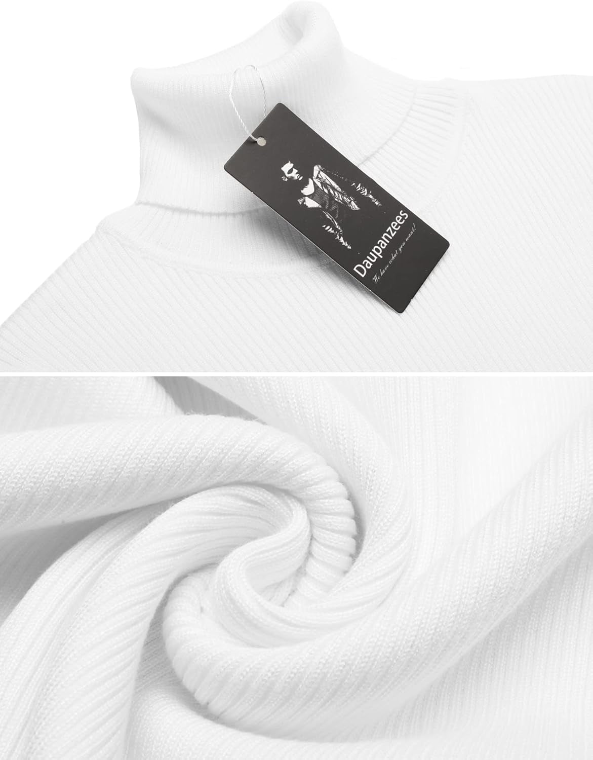 Mens Casual Basic Thermal Turtleneck Slim Fit Pullover Thermal Sweaters