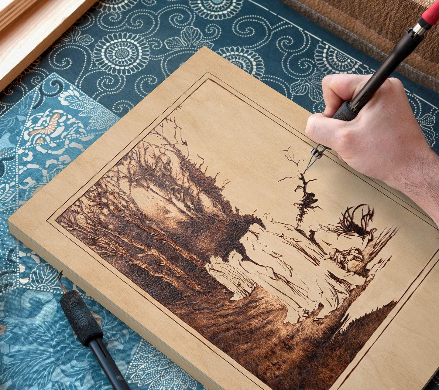 Wooden Canvas Board, 9X12 Inch, Pack of 5 | Cradled Birch Wood Panels for Painting, Acrylic Pouring, Encaustic Art & Wood Burning