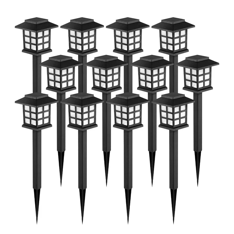 LED Solar Pathway Lawn Lights Outdoor IP65 Waterproof Solar Lamp Decoration for Garden Walkway Path Driveway Patio Yard & Lawn