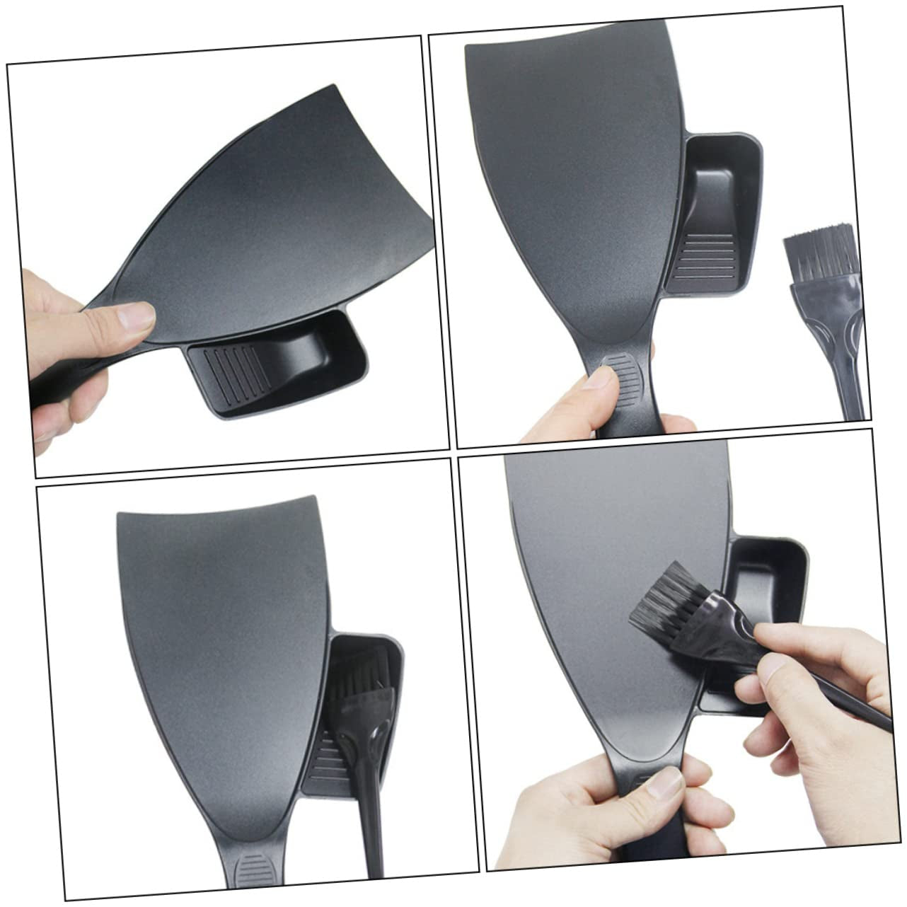 2Sets Hair Tint Kit Multi-Function Hair Coloring Tool for Neat and Easy Dyeing for Salon and Home Use and Practical Brush for Professional Results