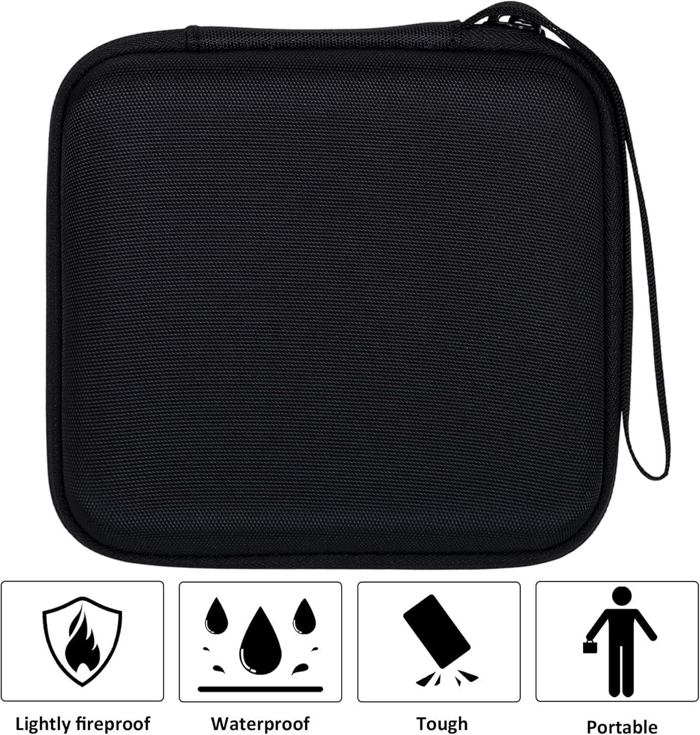 Hard Travel Case Replacement for Wahl Professional 8061-100 8164 5-Star Series Rechargeable Shaver Shaper (Black Case)