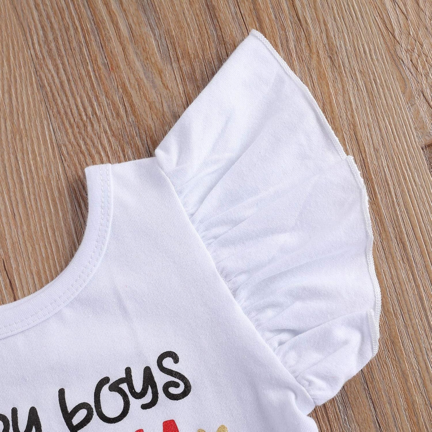 My First Valentine'S Day Baby Girl Outfit Ruffle Romper Bodysuit Tutu Skirt Love Leg Warmer Headband 4Pcs Clothes Set (6-12M, a White Red)