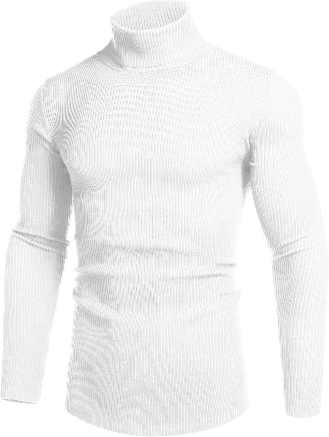 Mens Casual Basic Thermal Turtleneck Slim Fit Pullover Thermal Sweaters