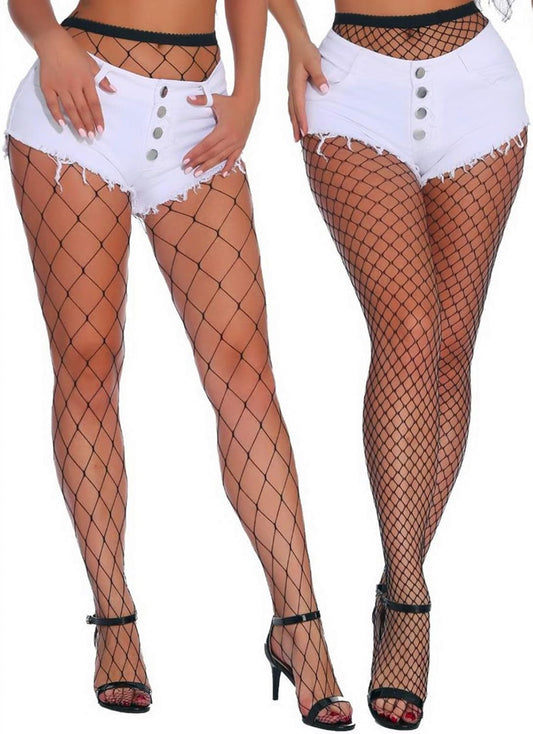 Women'S Fishnets Sparkly Tights High Waist Rhinestone Stockings Party Pantyhose