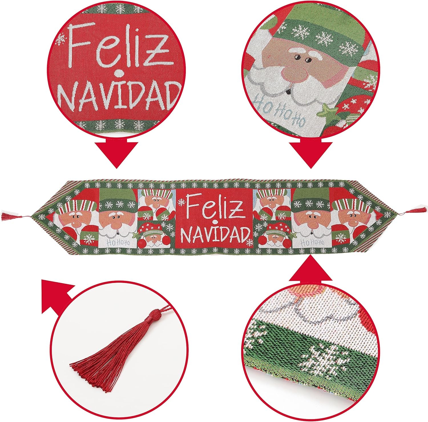 Christmas Table Runner - 13 X 72 Inch - Rustic Christmas Joy Table Runner for Xmas Holiday Family Gathering Dinner Table Decorations, Indoor or Outdoor Parties