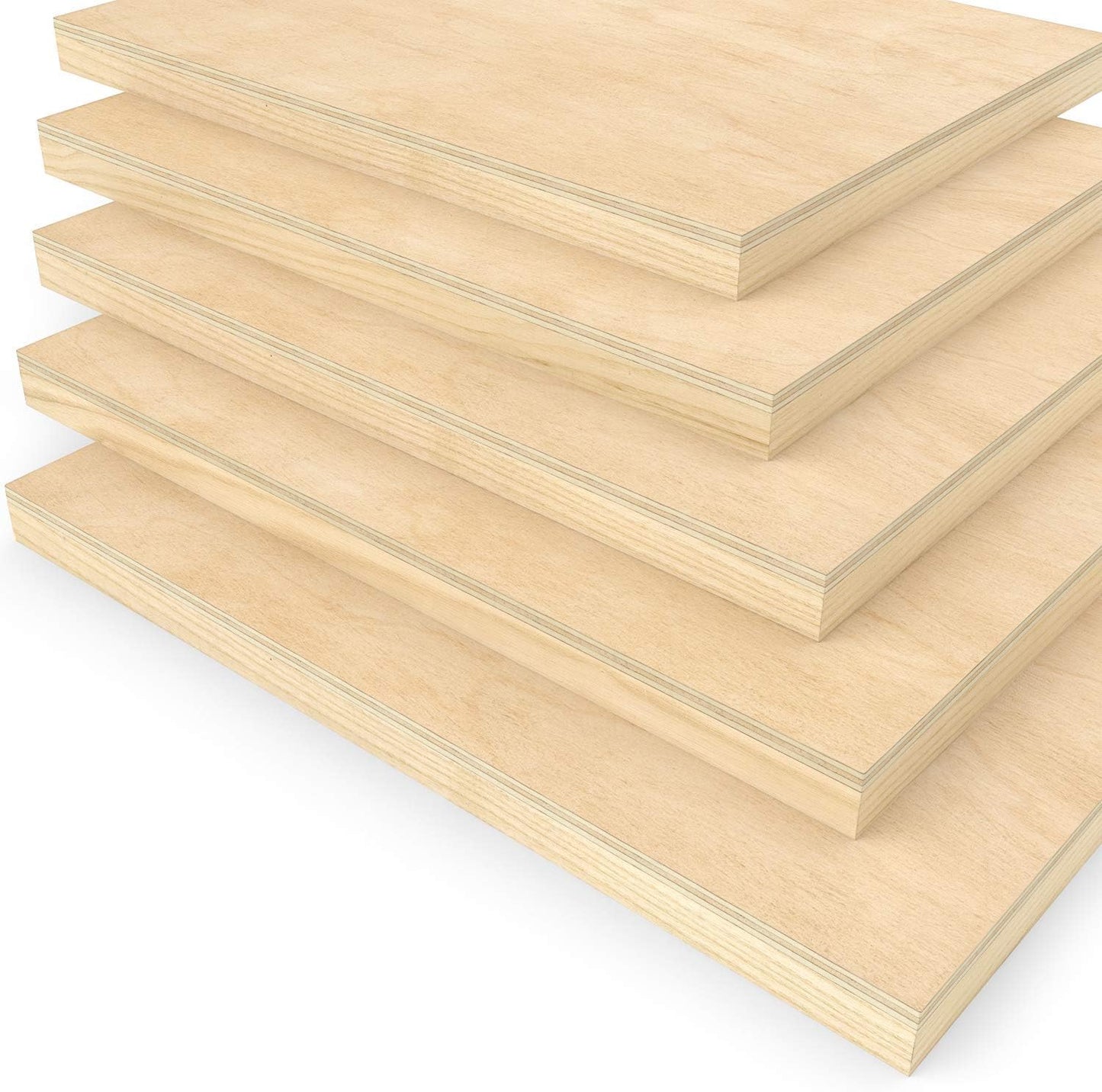 Wooden Canvas Board, 9X12 Inch, Pack of 5 | Cradled Birch Wood Panels for Painting, Acrylic Pouring, Encaustic Art & Wood Burning