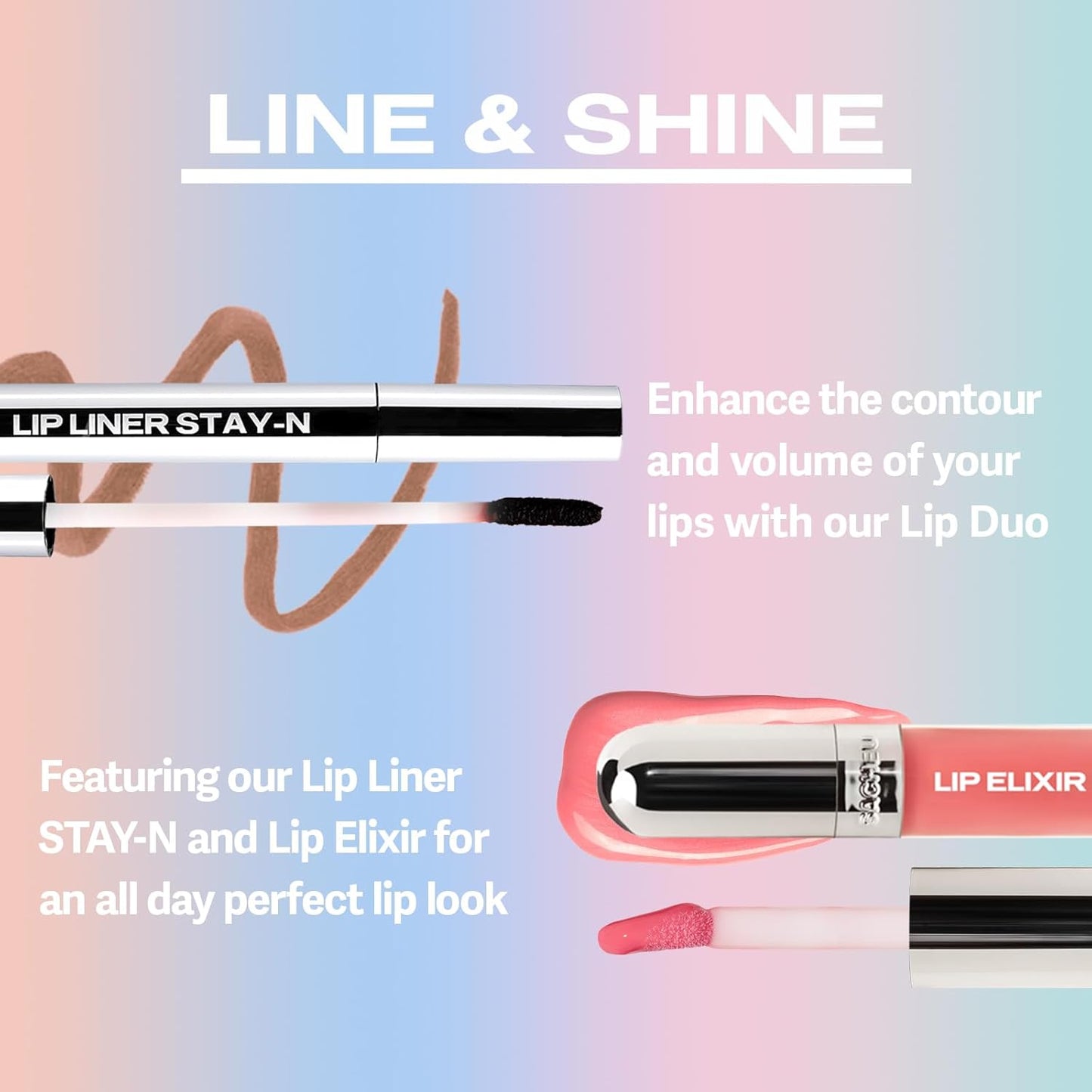 Lip Elixir Nourishing and Hydrating Lipgloss — Moisturizing Plumping Lip Gloss Enriched with Collagen, Non-Sticky Lip Color Smooth High-Shine Finish, Vegan & Cruelty-Free, Bunny Tongue (Pink)