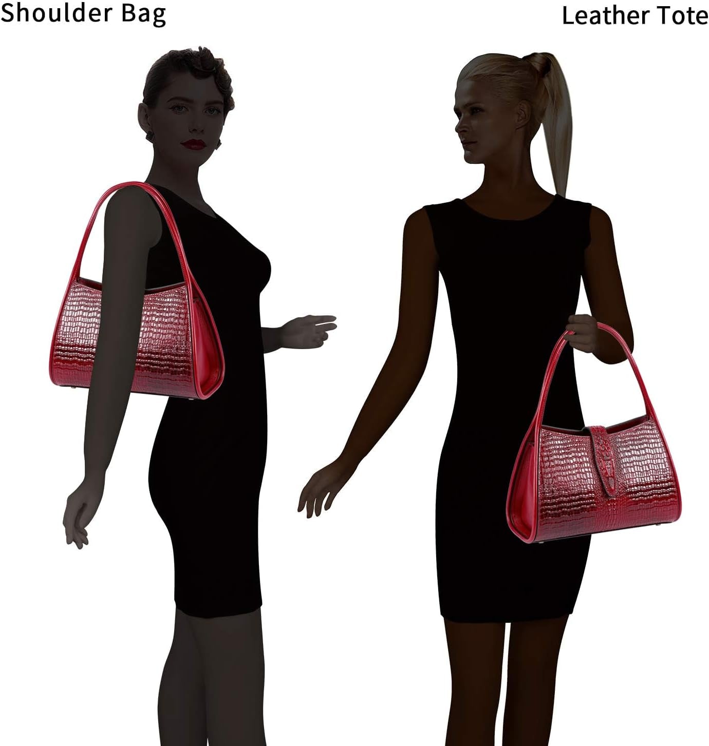 Designer Shoulder Purses Crocodile Handbags for Women Leather Hobo Bags