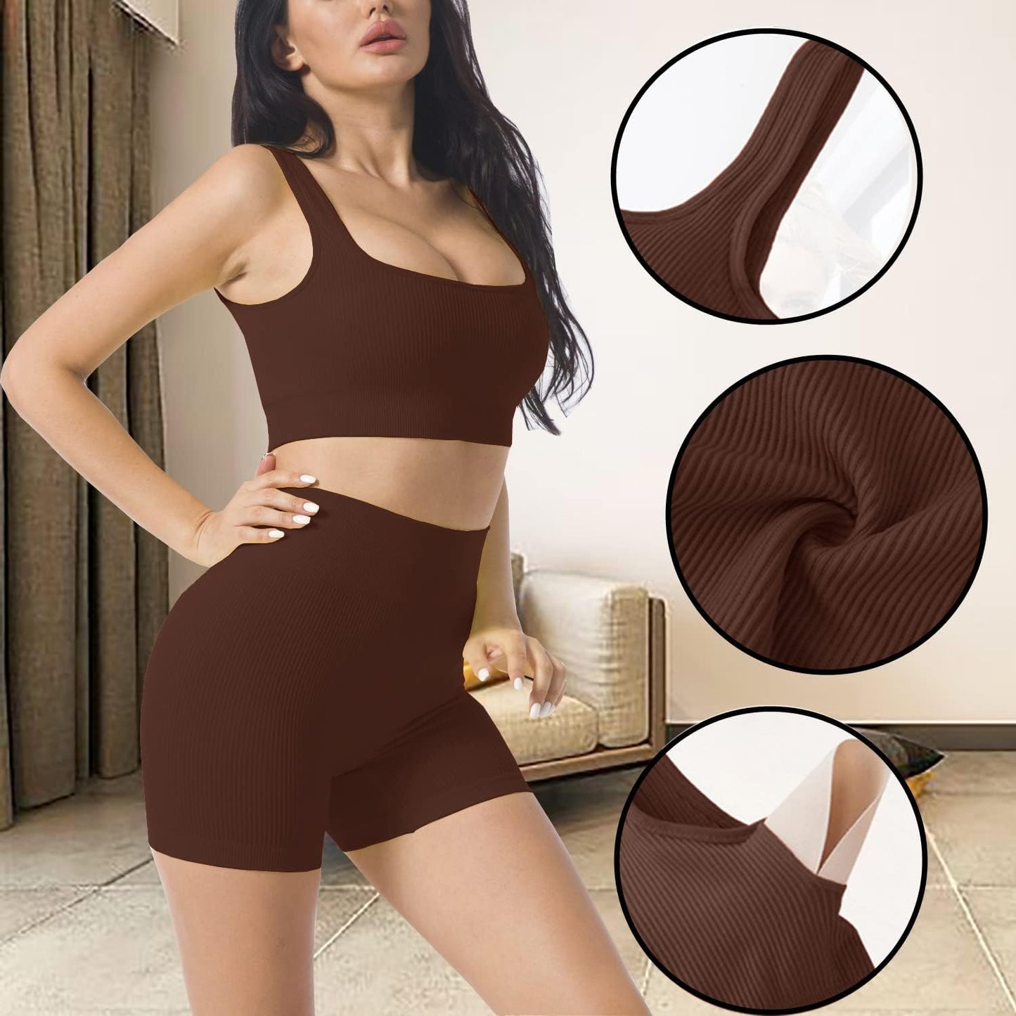 Cute YOGA Workout Set - 2 Piece Women'S Workout Outfits