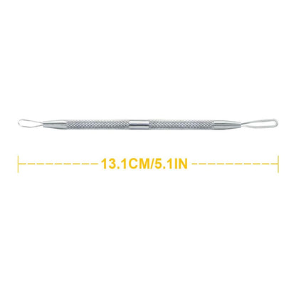 Blackhead Remover Pimple Popper Tool, Acne Comedone Extractor, Blemish Whitehead Zit Removing Tool for Nose Face, Stainless Steel