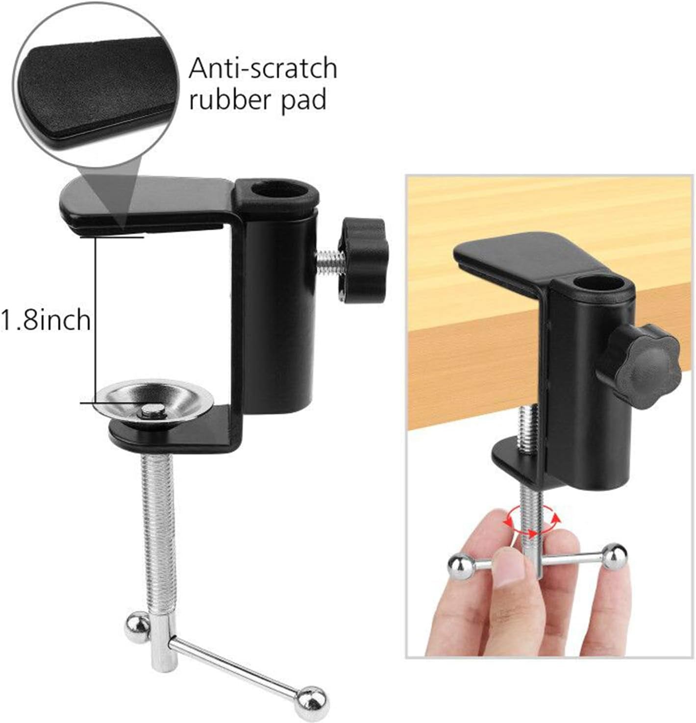 Overhead Video Stand Phone Holder Articulating Arm Phone Mount Table Top  Scissor Boom Arm Articulating Phone Stand Tablet Phone Holder for Streaming Phone Baking Crafting