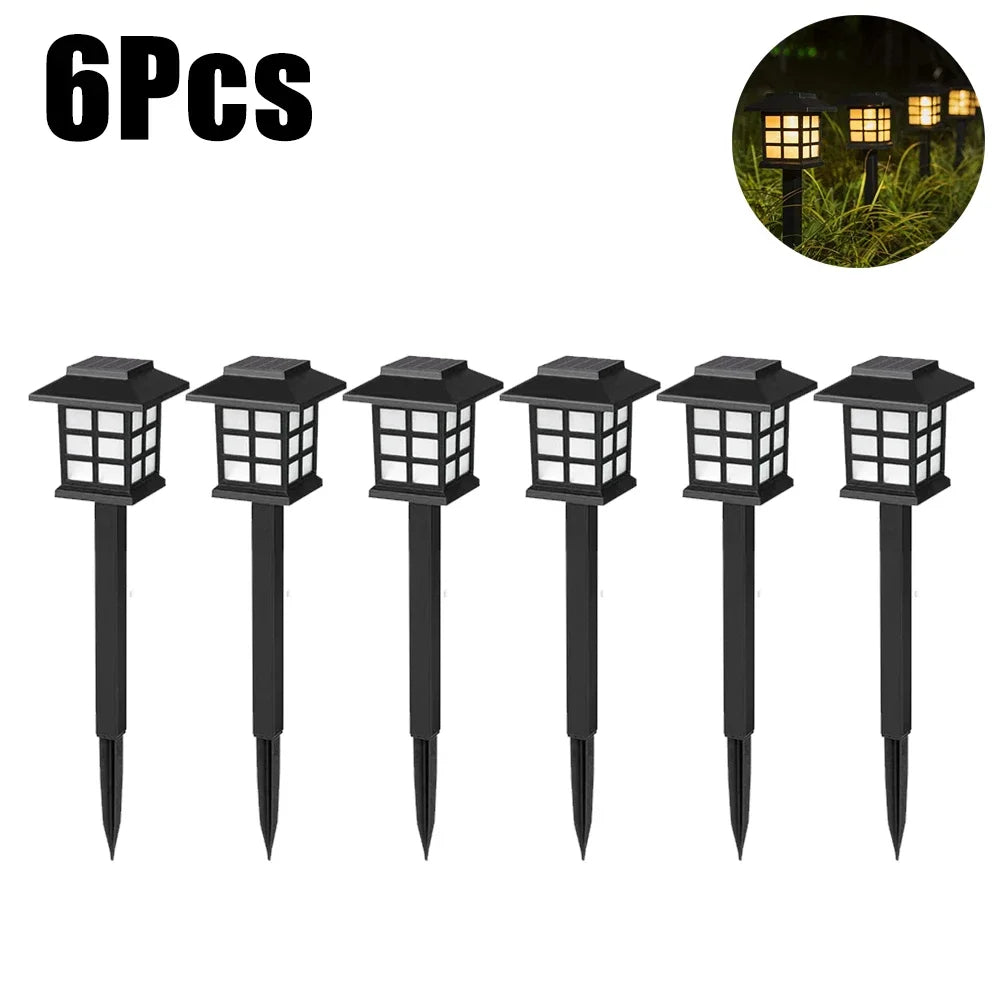 LED Solar Pathway Lawn Lights Outdoor IP65 Waterproof Solar Lamp Decoration for Garden Walkway Path Driveway Patio Yard & Lawn