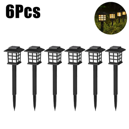 LED Solar Pathway Lawn Lights Outdoor IP65 Waterproof Solar Lamp Decoration for Garden Walkway Path Driveway Patio Yard & Lawn