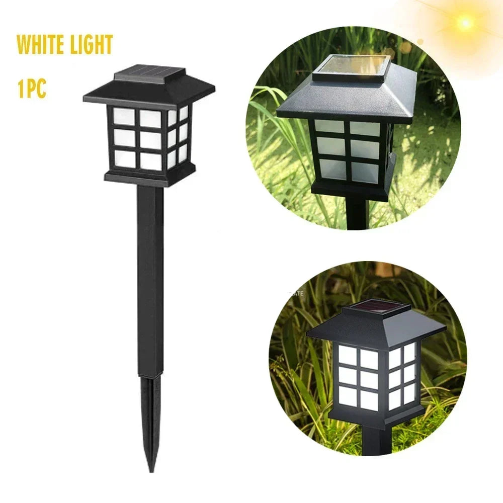 LED Solar Pathway Lawn Lights Outdoor IP65 Waterproof Solar Lamp Decoration for Garden Walkway Path Driveway Patio Yard & Lawn