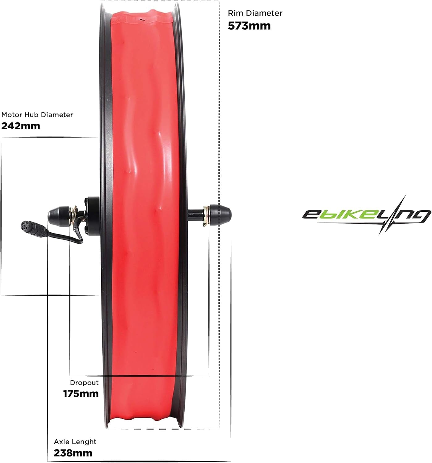 Ebike Conversion Kit 48V 1500W 1200W Front or Rear 26" Fat Electric Bike Conversion Kit, Add on Electric Bike Kit, Durable Waterproof Design for High Performance, Easy Install
