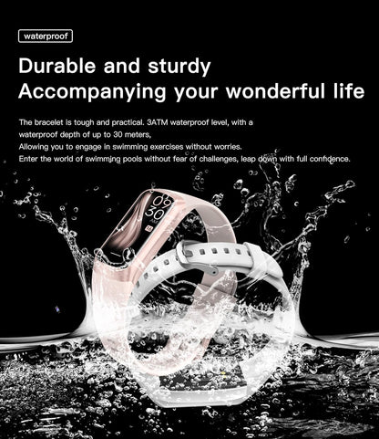 Keep Health Fitness Trackers for Women Men, Amoled Fitness Tracker for Android&Ios, Alarm Stopwatch Fitness Tracker with Blood Pressure Monitor, Calories Burned IP68 Waterproof Fitness Step Tracker