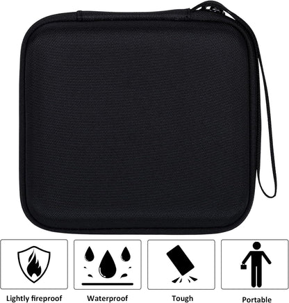 Hard Travel Case Replacement for Wahl Professional 8061-100 8164 5-Star Series Rechargeable Shaver Shaper (Black Case)