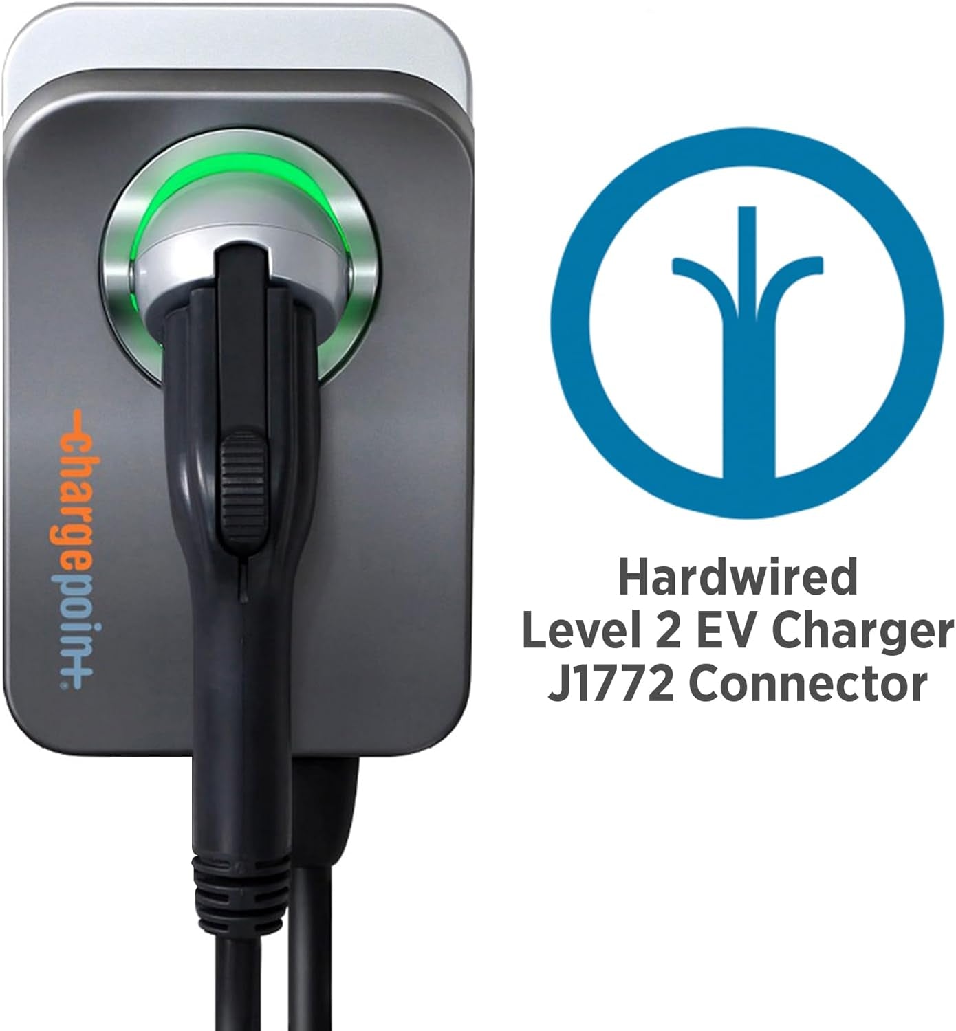 Homeflex Level 2 EV Charger J1772, Hardwired for Electric Car - Fast Smart Battery Power Charging at Home for Electric Automobile Vehicles