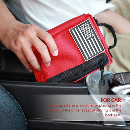 KITGO First Aid Kits, Trauma First Aid Kit, Premium Emergency Kits, Compartments for Home, Office, Car, Outdoor, Hiking, Travel, Camping,103 Piece Set