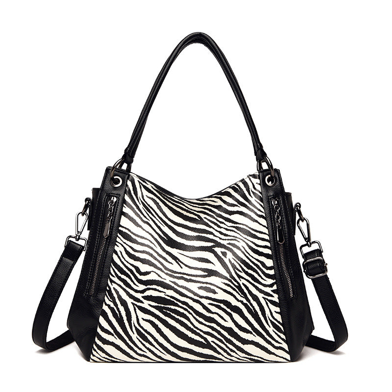 Urban Simple Large Capacity Leopard Print Fashion Women'S Bag