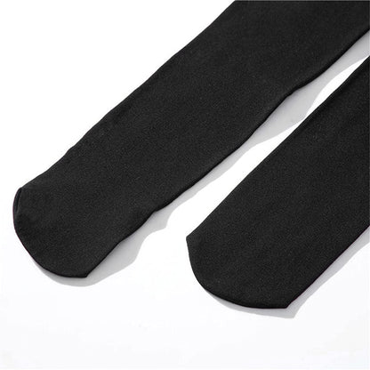 Sherpa Fleece Lined Leggings for Womens plus Velvet Brushed Stretch Tights Winter Pants Warm Pantyhose Pants (Black, L)