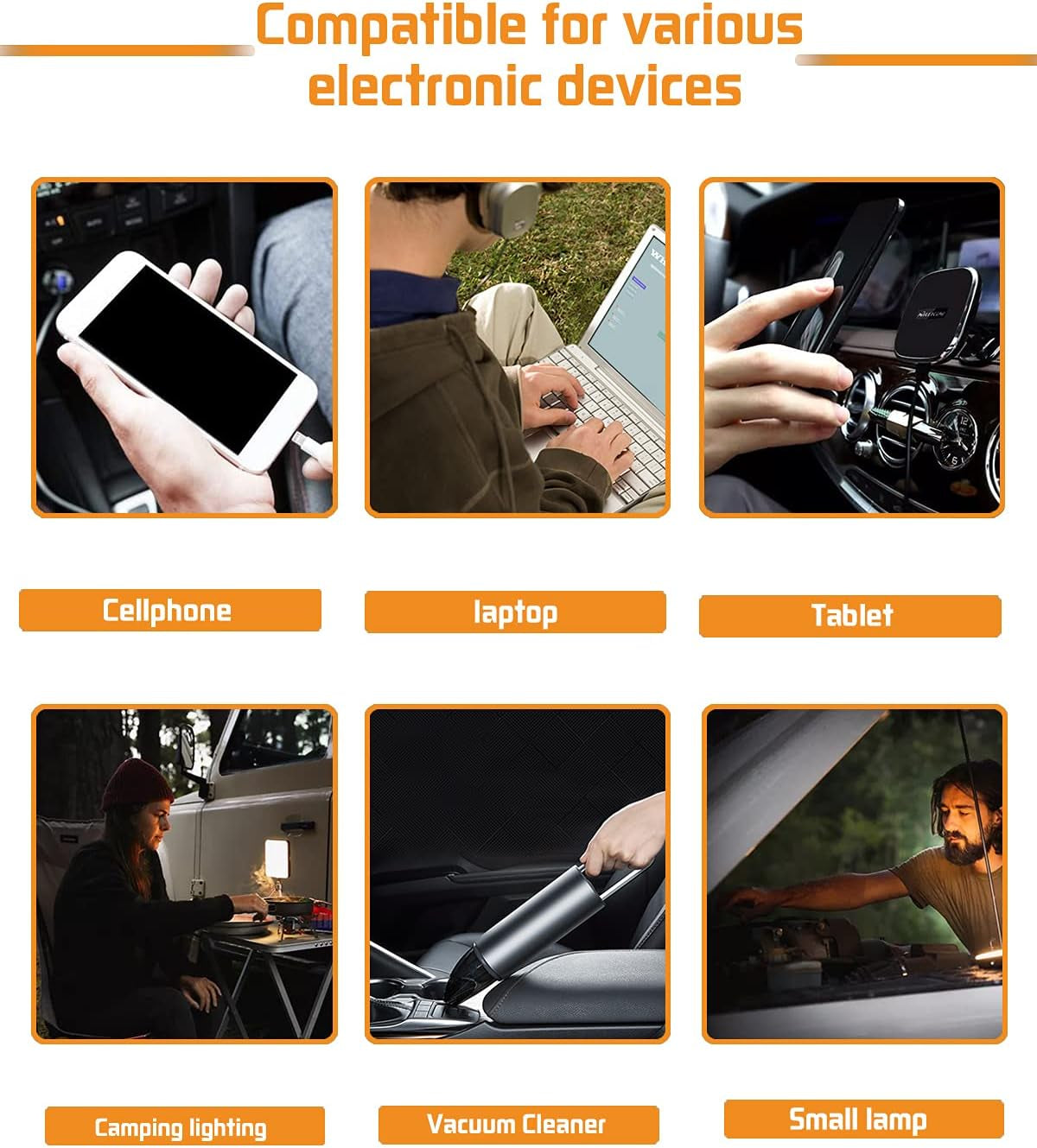 Power Inverters Pure Sine Wave 1000 Watt 12V DC to 110V/120V AC Converter 2 AC Outlets Car Inverter with 3.4A USB Port Cooling Fans and LCD Display