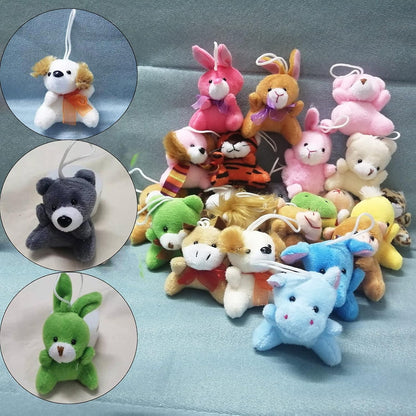 30 Pack Mini Plush Animals Toys Set, Small Plush Stuffed Animals Easter Gifts for 36 Months up Kids Classroom Easter Eggs Filled Easter Basket Stuffers for Classroom