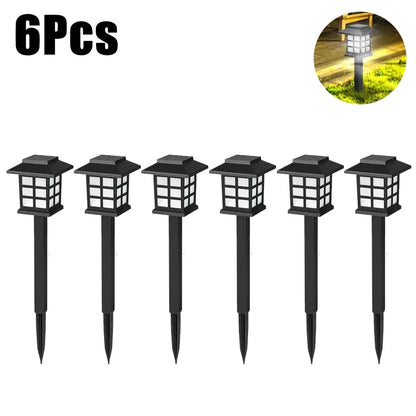 LED Solar Pathway Lawn Lights Outdoor IP65 Waterproof Solar Lamp Decoration for Garden Walkway Path Driveway Patio Yard & Lawn