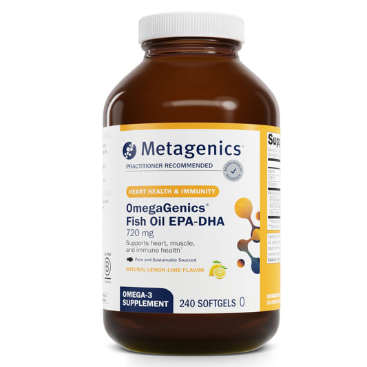 Omegagenics Fish Oil EPA-DHA 720 Mg - Omega-3 Fish Oil Supplement - for Heart Health, Musculoskeletal Health & Immune System Health* - with DHA & EPA - 240 Softgels