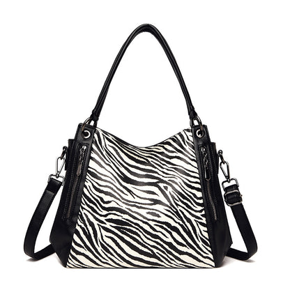 Urban Simple Large Capacity Leopard Print Fashion Women'S Bag