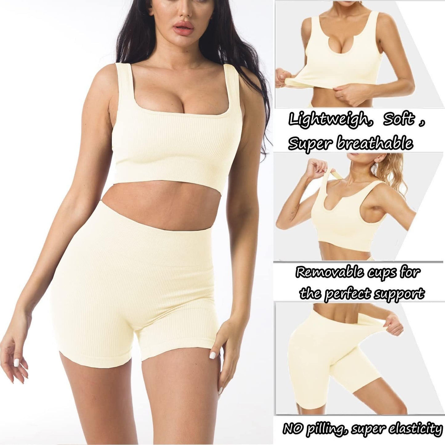 Cute YOGA Workout Set - 2 Piece Women'S Workout Outfits