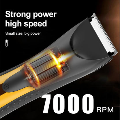 LIHTNING Beard Trimmer for Men, Rechargeable Shavers for Men, Electric Razor for Men, Waterproof Groin Hair Trimmer Body Trimmer, Pubic Hair Trimmer with Standing Recharge Dock(Golden)