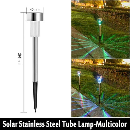 LED Solar Pathway Lawn Lights Outdoor IP65 Waterproof Solar Lamp Decoration for Garden Walkway Path Driveway Patio Yard & Lawn