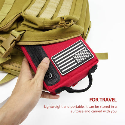 KITGO First Aid Kits, Trauma First Aid Kit, Premium Emergency Kits, Compartments for Home, Office, Car, Outdoor, Hiking, Travel, Camping,103 Piece Set