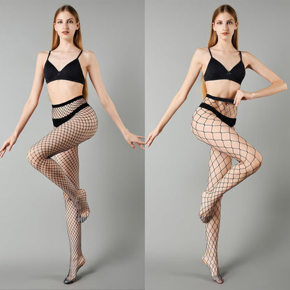 Women'S Fishnets Sparkly Tights High Waist Rhinestone Stockings Party Pantyhose