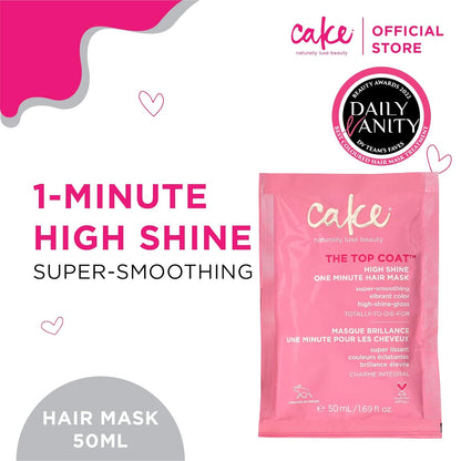 the Top Coat One Minute High Shine Hair Mask, 1.76 Ounce
