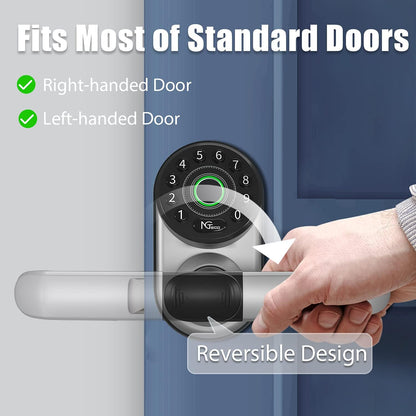 Smart Biometric Fingerprint Door Lock with Wifi, Keypad, and Bluetooth