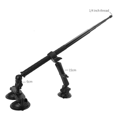 Other Camera Products Car Ballhead Triangle Suction Cups and Invisible Selfie Stick for Gopro Max Hero 11 10 Insta360 X3 One R X2 Car Camera Accessory 230920