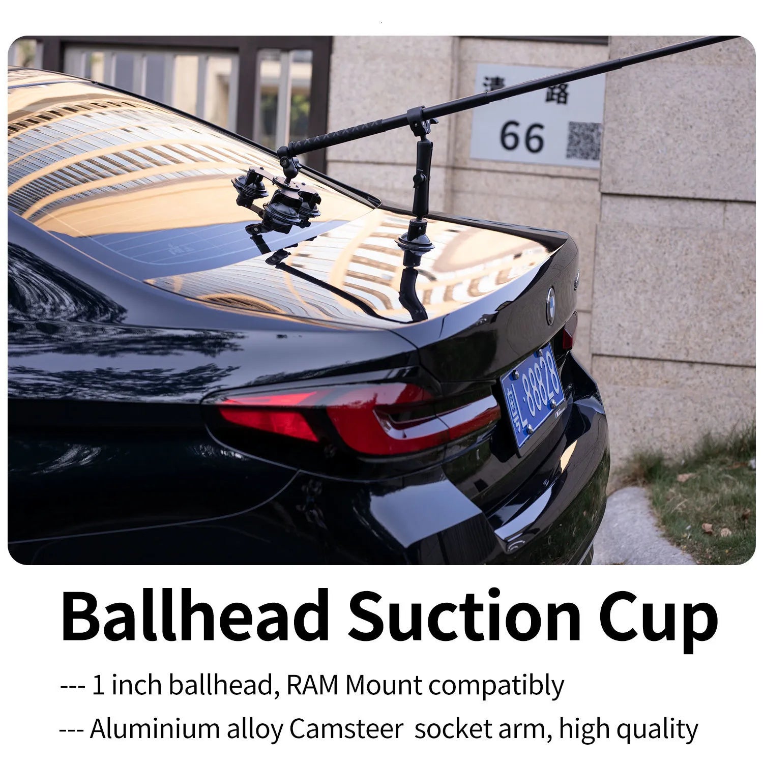 Other Camera Products Car Ballhead Triangle Suction Cups and Invisible Selfie Stick for Gopro Max Hero 11 10 Insta360 X3 One R X2 Car Camera Accessory 230920